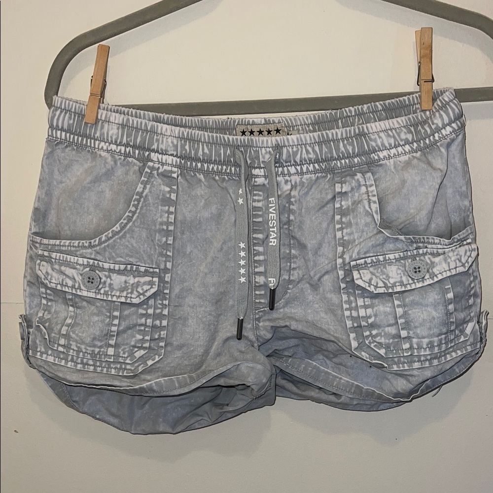 Five Star Light Gray Women's Cargo Shorts